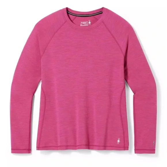 NWOT Smartwool | Women's Classic Thermal Merino Base Layer Crew - Pink | XS - Picture 3 of 9